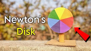 How to Make Newton Disc  Newton Disk colour project Experiment  Newton disk kaise banaye [upl. by Lebaron439]