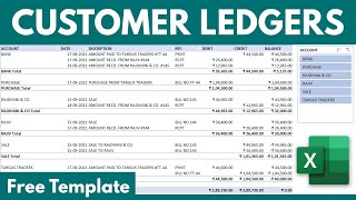 How to automate Accounting Bookkeeping Ledger and Trial Balance in Microsoft Excel [upl. by Worrad]