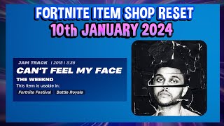 NEW CANT FEEL MY FACE amp STITCHES JAM TRACKS Fortnite Item Shop Reset 10th January 2024 [upl. by Crompton]