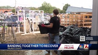 Wilkes County small businesses clean up Hurricane Helenes mess [upl. by Delanos]