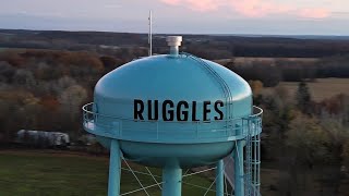 Ruggles Township Water Tower Ashland County Ohio November 2024 4k [upl. by Sinylg964]