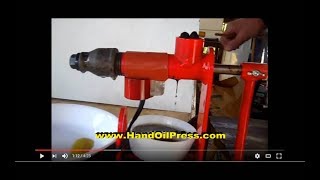 How to Make Olive Oil  wwwHandOilPresscom  Manual Press [upl. by Thomajan]