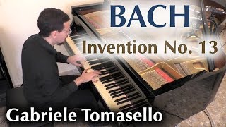 Bach  TwoParts Invention No13 in a minor piano [upl. by Mccahill333]