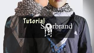 Tutorial memakai sorban  How to tie keffiyeh By Sorbrand [upl. by Fiester]