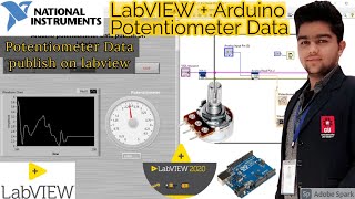 LabVIEW  Potentiometer data publish on labview  Analog Read data  Labview  Arduino Series [upl. by Arjan428]