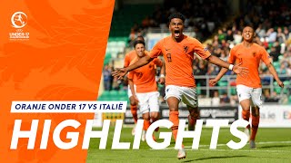 Highlights Oranje onder 17  Italië 2052019 EK Finale [upl. by Paten]