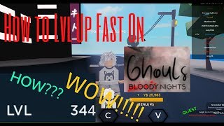 GhoulsBloody Nights  How To Lvl Up Fast For Lvl 30 Special Codes [upl. by Kerrin]