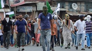 Protests Persist as Curfew Is Lifted in Kashmir [upl. by Gniw]