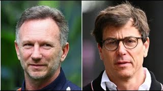 Christian Horner takes huge swipe at Toto Wolff after snatching 220 Mercedes employees [upl. by Anelec]