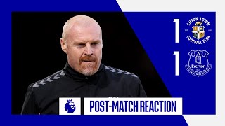 LUTON TOWN 11 EVERTON  Sean Dyches reaction [upl. by Atnek]