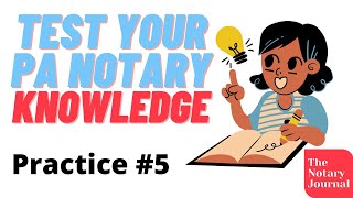 Pennsylvania Notary Test Practice Questions 5 [upl. by Rita]