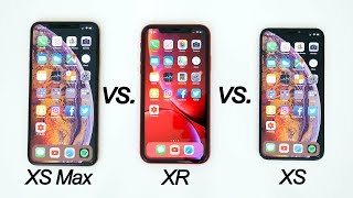 iPhone XR vs iPhone XS vs iPhone XS Max Full Comparison [upl. by Haywood]