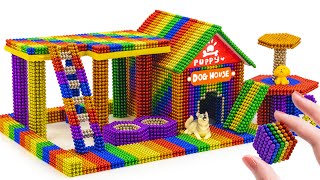 Dog House With Outdoor Playground From Magnetic Balls [upl. by Euqinotna]