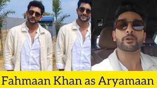 Fahmaan Khan as Aryamaan sumaan biggboss shiv fahmaankhan newshow [upl. by Jary]