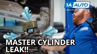 Soft Squishy Brakes Hard to Stop How to Diagnose Brake Master Cylinder Leak [upl. by Hsreh604]