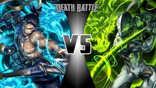 Genji vs Hanzo full fight Overwatch [upl. by Isadora703]