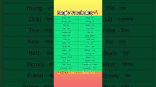 English to Bangla easy vocabulary b vocabulary education VocabularyChallenge vocabularywords [upl. by Adigun]