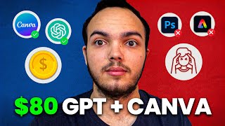 COMO GANHAR R80 POR DIA COM CANVA  CHAT GPT [upl. by Ellenaj560]