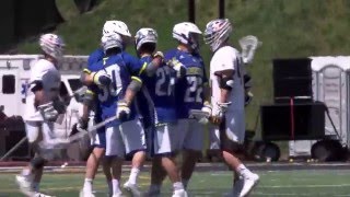 Mens Lacrosse at Towson Highlights 41716 [upl. by Eselehs422]