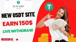 USDT Earning Website Today  Best USDT Earning Website 2024  Live withdrawal proof [upl. by Richard55]