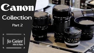 Canon FD Camera Collection  New Arrival Unboxing  Part Two  Jo Geier  Mint amp Rare [upl. by Cicero901]