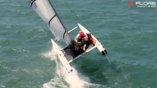 The Slip By Request ⎪Catamaran Sailing Save ⎪Nacra 58 [upl. by Ailalue617]