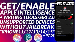 Enable Apple Intelligence on unsupported devices iOS 18  No Jailbreak  Nugget iOS 18  Siri 20 [upl. by Corey]