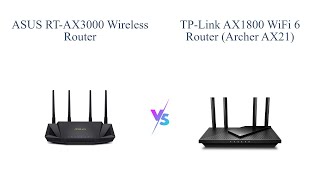 ASUS RTAX3000 vs TPLink AX1800 WiFi 6 Router 🚀  Next Gen WiFi Comparison [upl. by Ax]