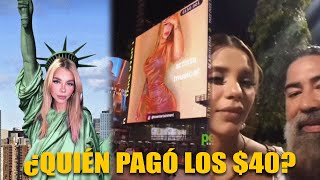 Le pagan publicidad a Jennifer Funes en Time Square  El Lengüetazo [upl. by Laris]