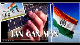 Learn How to Play Indian National Anthem Jan Gan Man on Guitar  Chords Tabs Lesson Tutorial [upl. by Gail]