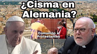 ¿CISMA EN ALEMANIA Comulgan PROTESTANTES y mujeres dan la homilía en misa [upl. by Toile]