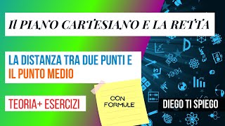 LA DISTANZA TRA DUE PUNTI E IL PUNTO MEDIO [upl. by Seabury]