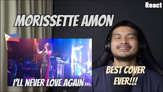 Reaction Morissette Amon  Ill Never Love Again  LIVE  Reza Reaction [upl. by Nicholas]