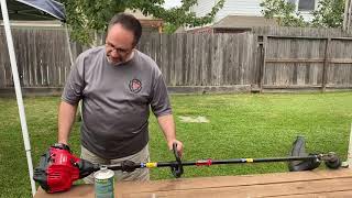 How to Start a Craftsman WC210 2Cycle Gas Trimmer [upl. by Yup]