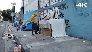 Skid Row Walking Tour · 4K HDR [upl. by Lemon]