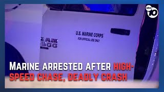 Marine arrested in Escondido chase crash that killed female passenger [upl. by Imray363]