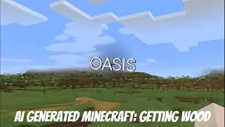 AI Minecraft Oasis AI Part 1 Getting Wood [upl. by Bamford]