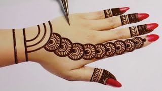 Mehndi design simple and easy  Mandhi digene  Mehandi ka design  Mehandi  Mehandi design [upl. by Cypro]