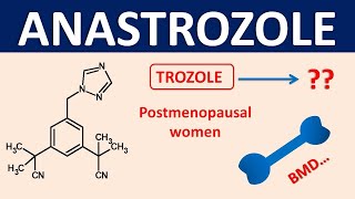 Anastrozole  Mechanism precautions interactions amp uses [upl. by Notlrak969]