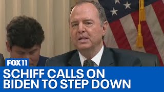 Schiff calls on Biden to end reelection bid [upl. by Ybot]