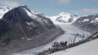 Neuer Rundweg Eggishorn  360°Panorama am Grossen Aletschgletscher [upl. by Lewes]