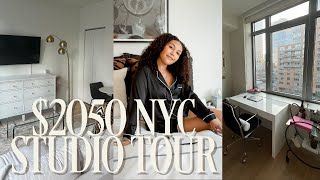 NYC apartment tour how I decorate amp organize my 2050 studio [upl. by Eiduj]