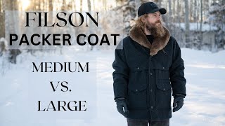 FILSON Packer Coat Review and Size Comparison [upl. by Yand429]