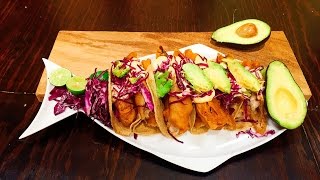 Receta Tacos de pescado  Cocineros Mexicanos [upl. by Asiat319]