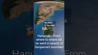 Hanuman  From where to where he went in search of Sanjeevani amp time he took for the mission shorts [upl. by Lorne949]