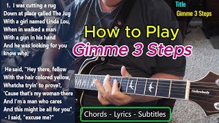 How to Play Gimme 3 Steps by Lynyrd Skynyrd  lesson guitarcover guitarlesson music [upl. by Naejamron312]