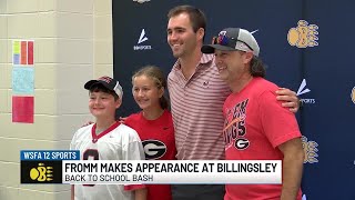 Jake Fromm makes appearance at Billingsley [upl. by Gnik]