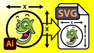 How To Export An SVG With Width And Height Attributes In Illustrator CC [upl. by Yellac]