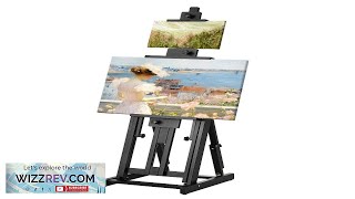 VEVOR Studio HFrame Easel Holds Canvas Art up to 77quot Beechwood Artists Review [upl. by Ahsinrev]