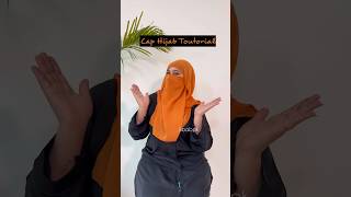 Cap hijab toutorial 🧡foryou youtubeshorts abayablogger [upl. by Ahsienet]